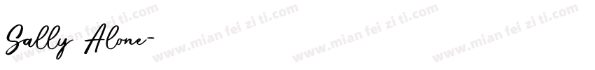 Sally Alone字体转换